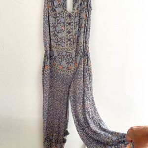 Free People Printed Culotte Jumpsuit, Ditsy Floral, Size XS